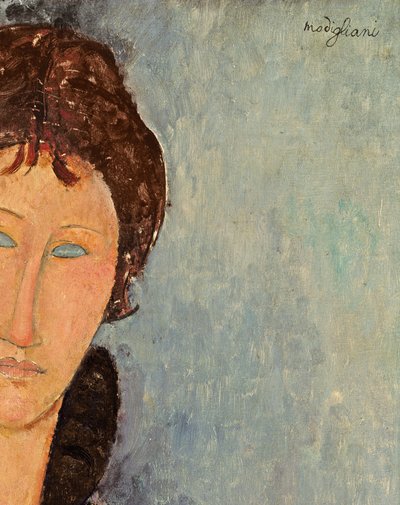 Femme aux yeux bleus (détail) - Amedeo Modigliani